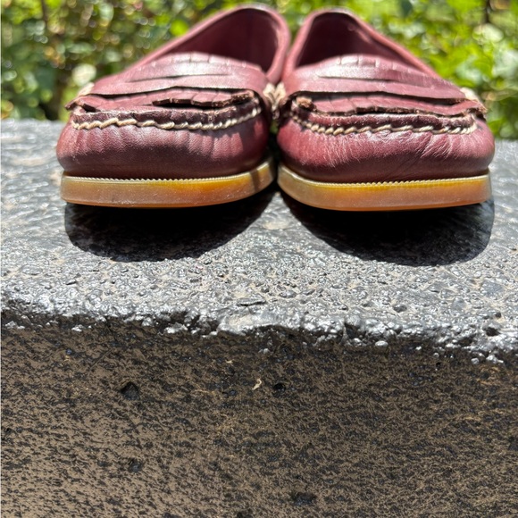 Sperry Burgundy Leather Women’s Classic Loafers Size 8.5 - Picture 4 of 9